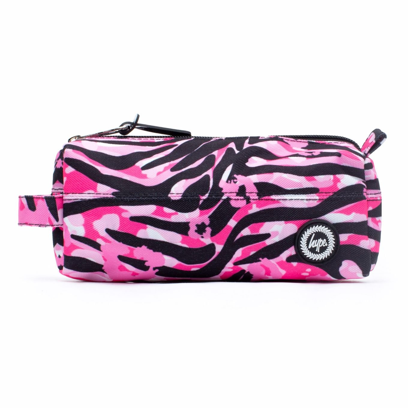 HYPE Pink Zebra Print Pencil Case Pink Loofes Clothing