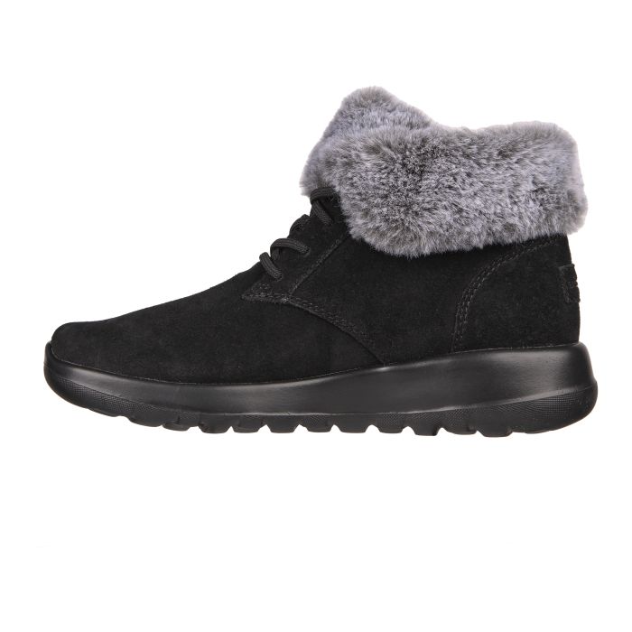 Skechers Womens On The Go Joy Plush Dreams Boots (Black/Grey)