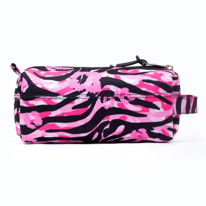 HYPE Pink Zebra Print Pencil Case (Pink) Loofes Clothing